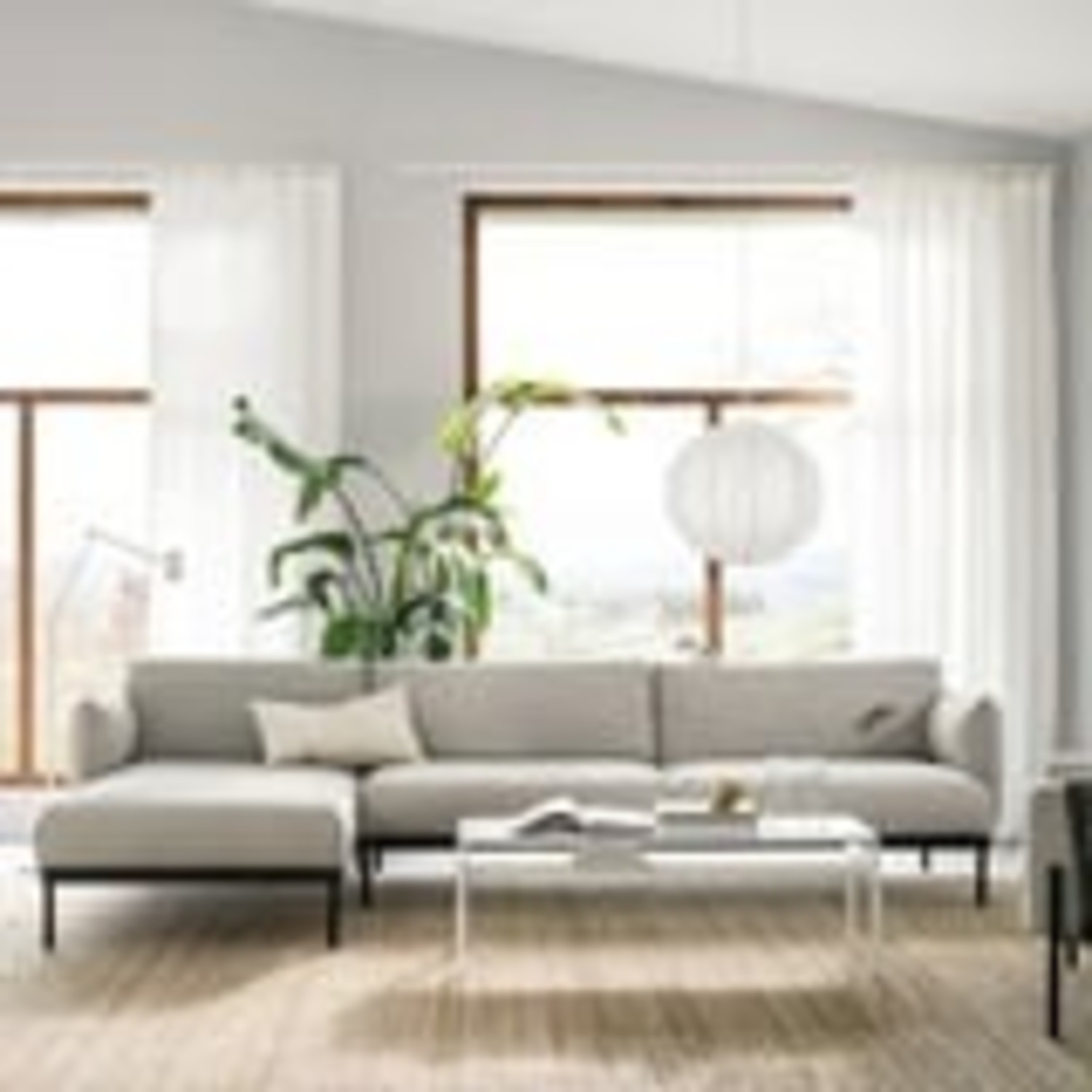 IKEA Applaryd Four Seat Sectional With Chaise - image-6