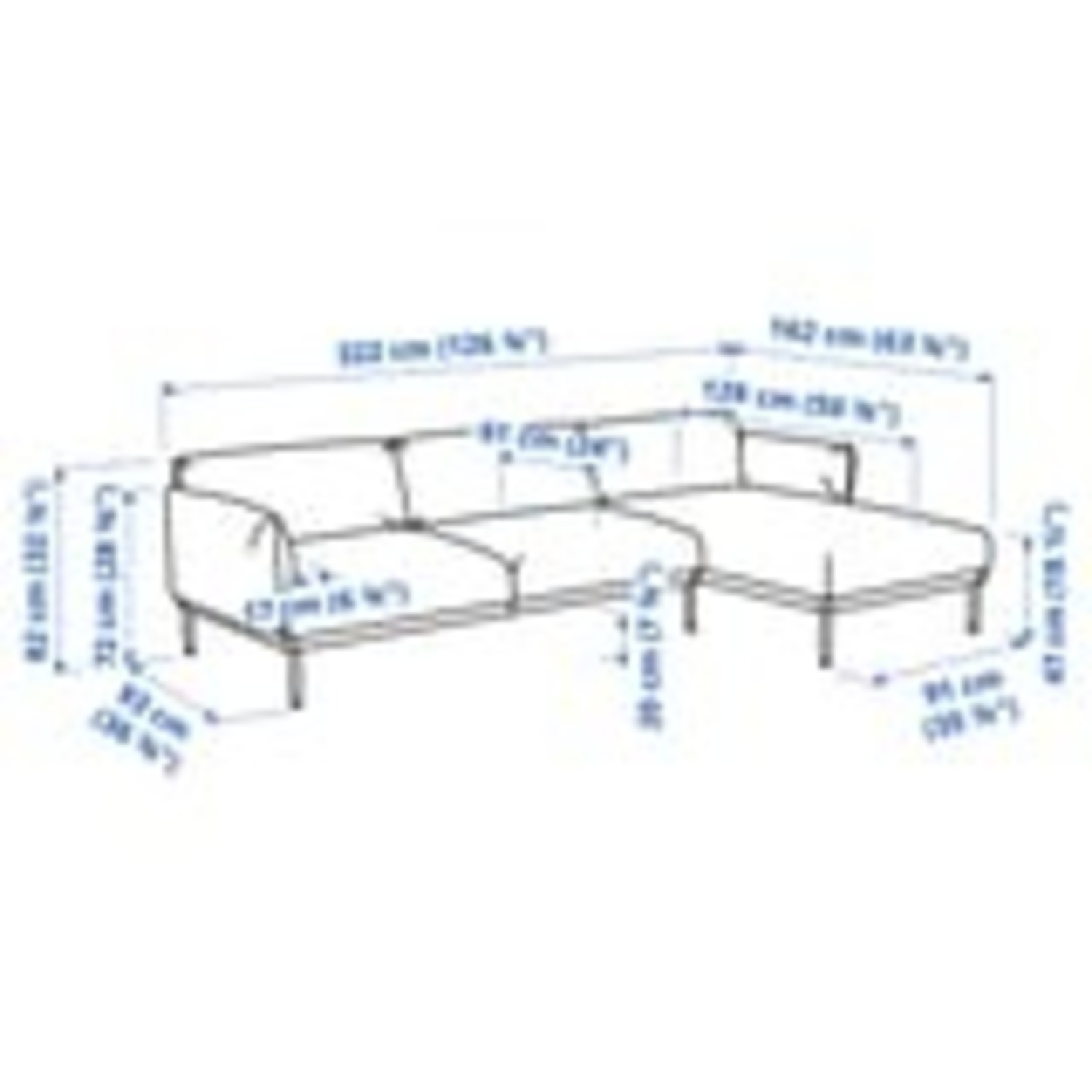 IKEA Applaryd Four Seat Sectional With Chaise - image-5