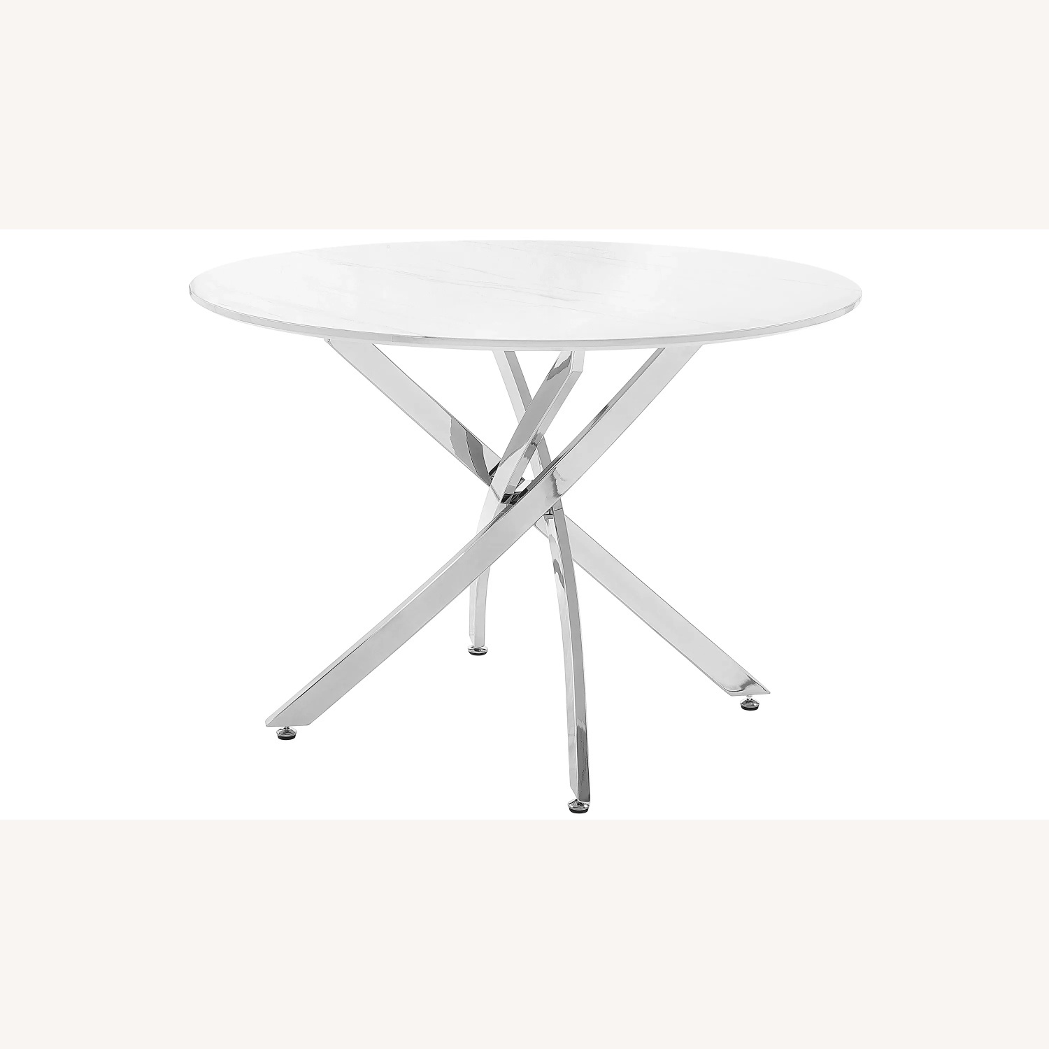 Faux Marble Round Dining Table Set  - image-10