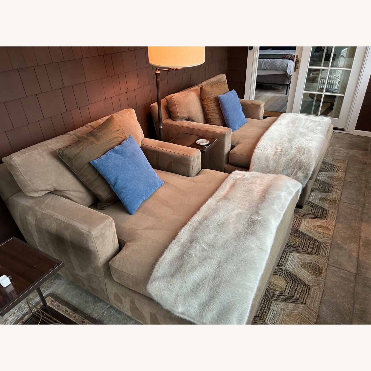 Crate & Barrel Axis 48" Chaise Lounge - image-1