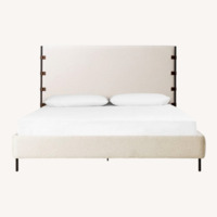 Four Hands Anderson Bed Natural Fabric Queen Bed