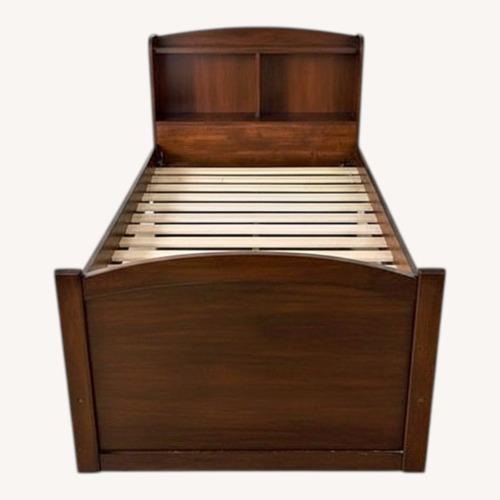 Used Captain Bed Twin Frame - Mahogany for sale on AptDeco