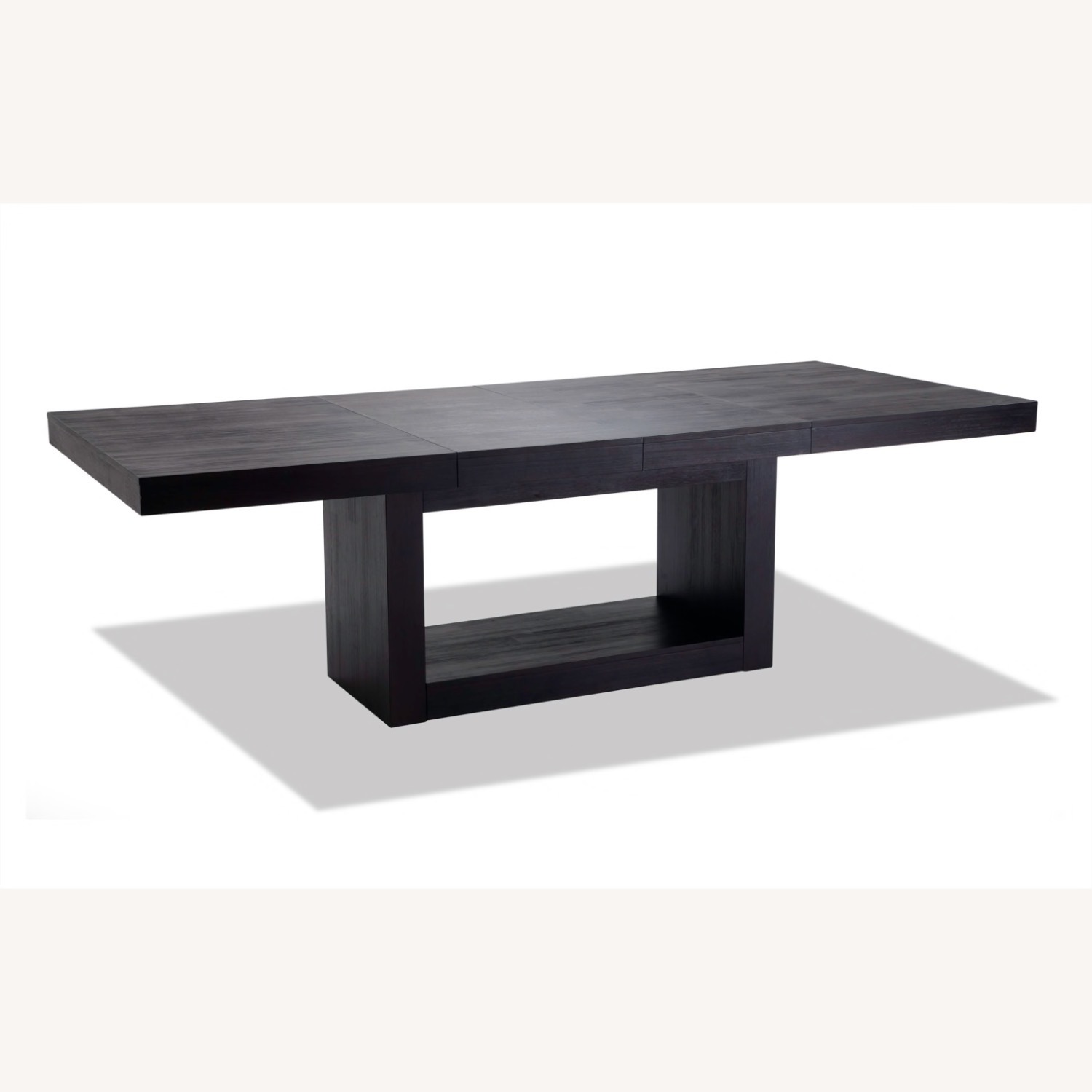 Cosmopolitan 60"-100" Extendable Black Wood Dining Table - image-4