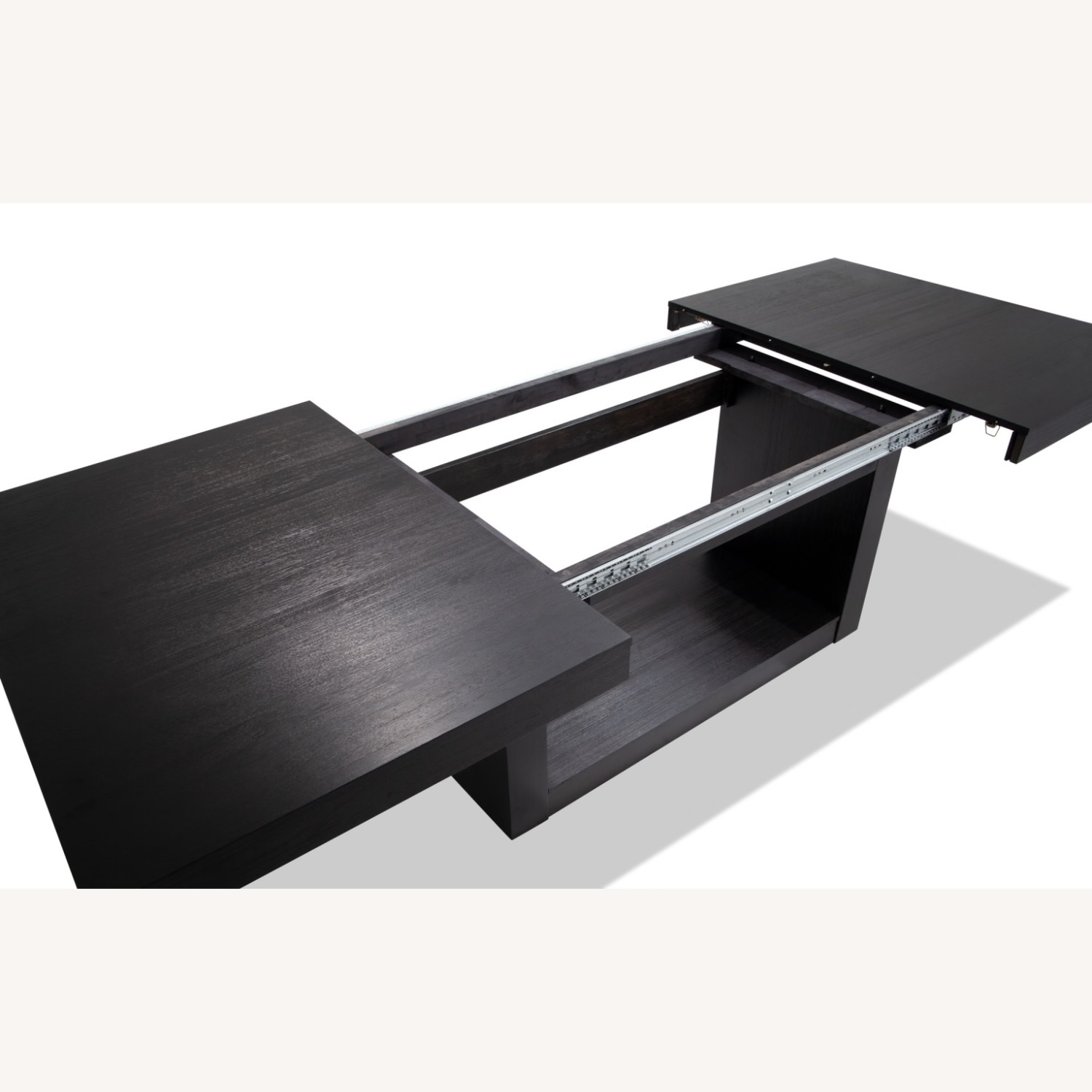 Cosmopolitan 60"-100" Extendable Black Wood Dining Table - image-5