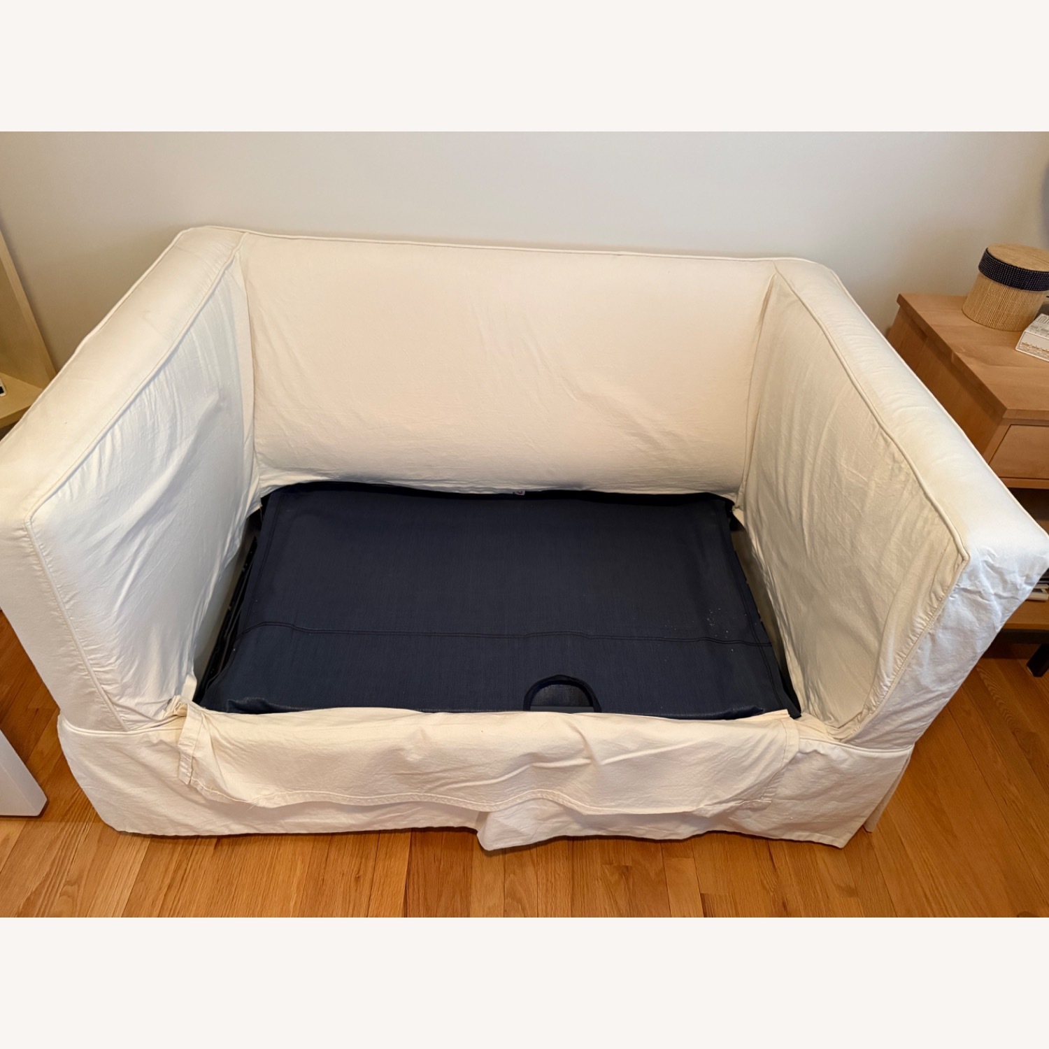 Crate & Barrel Willow II Slipcovered Chair and a Half - image-2