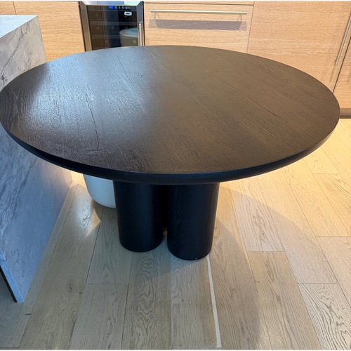 Used Restoration Hardware Oslo Cylinder Round Dining Table for sale on AptDeco