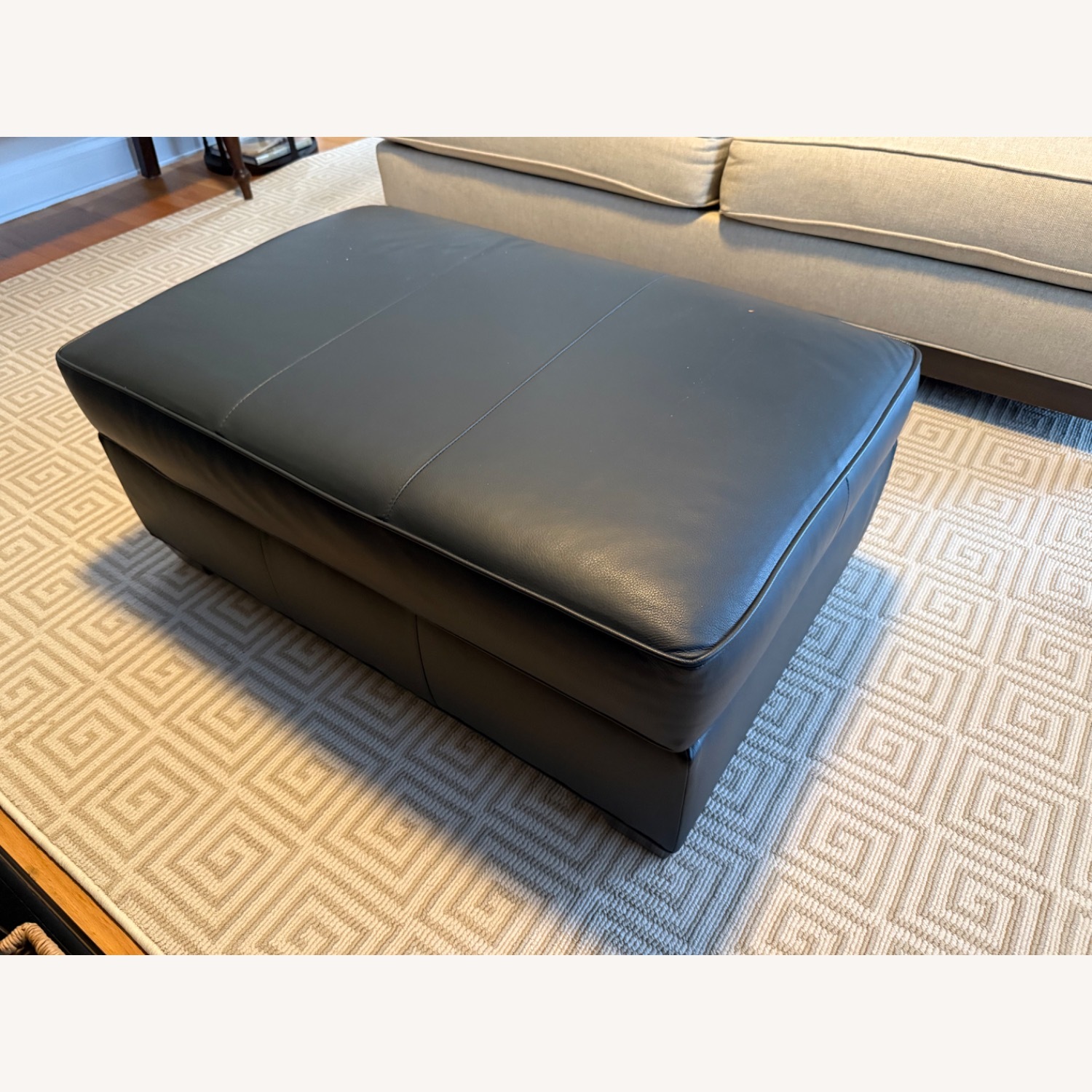 Ethan Allen Leather Chest - image-1