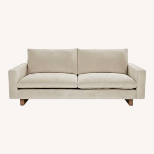 Used West Elm Harmony Natural Fabric 2 Seater Sofa for sale on AptDeco