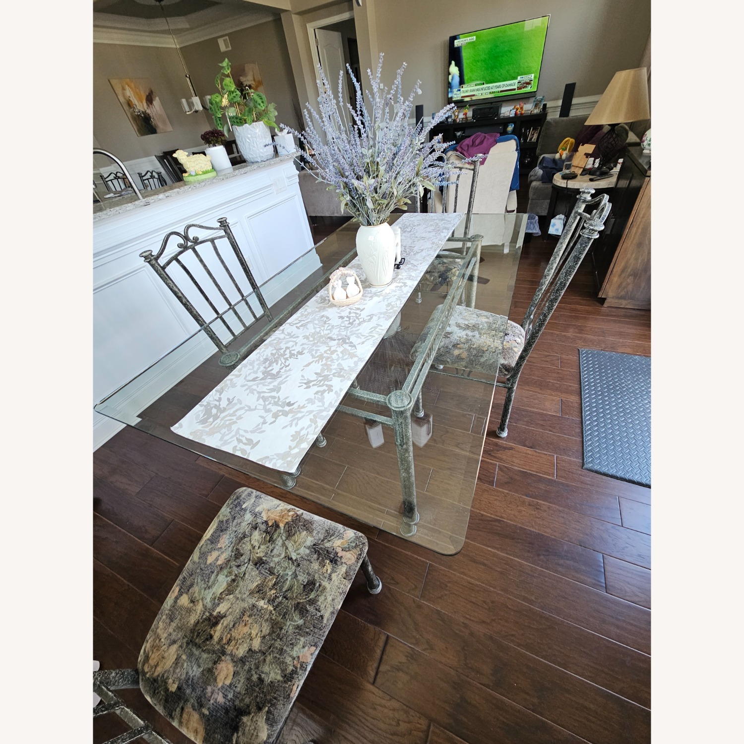 Glass/Metal Dining Sets - image-5