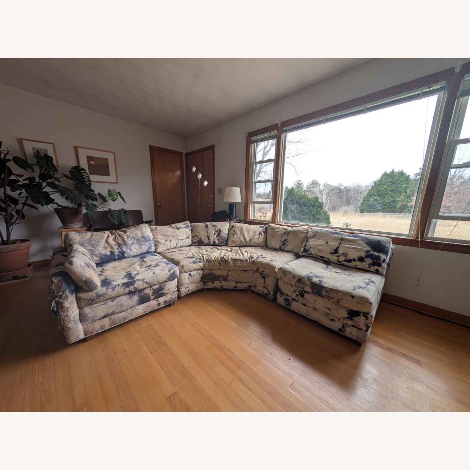 Extra Large Vintage 8+ Seater Down Sofa - image-7