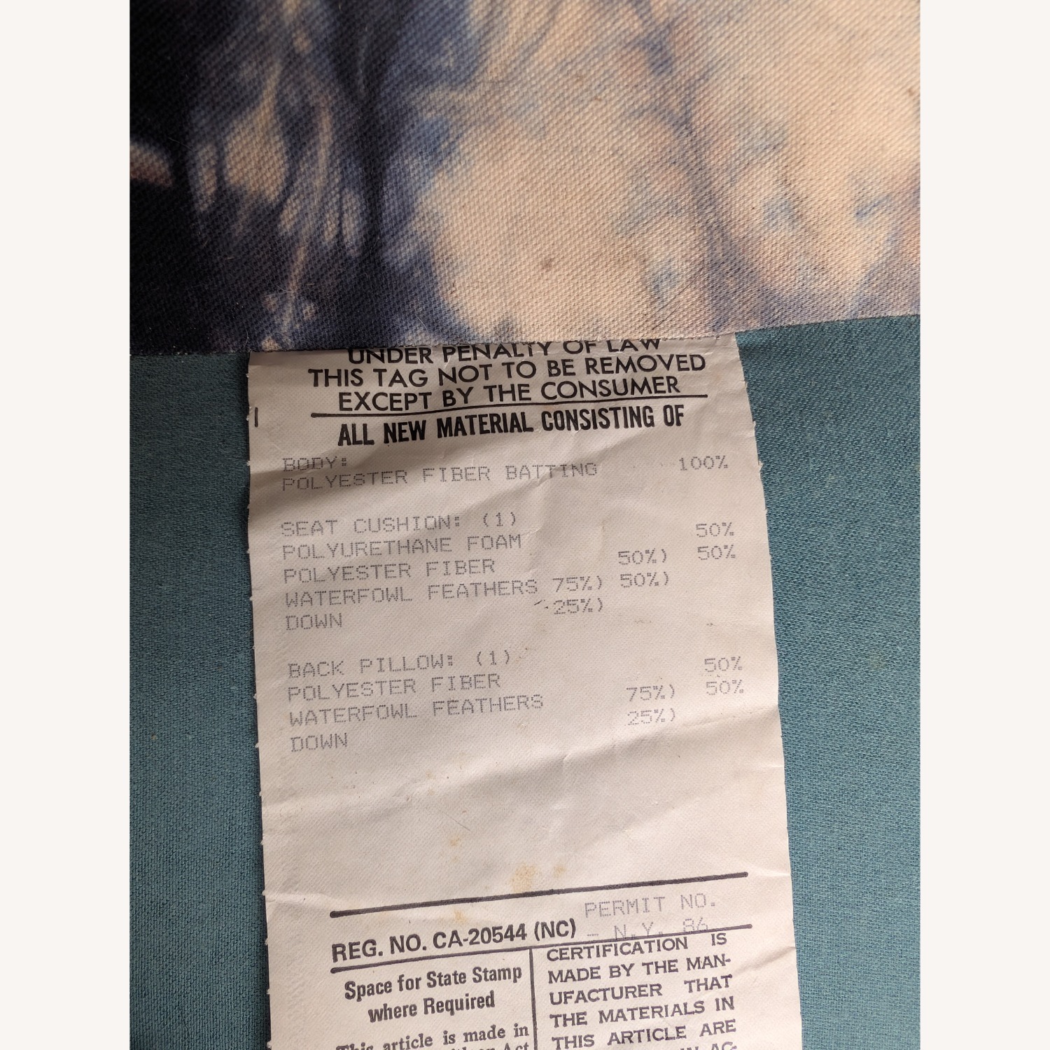 Extra Large Vintage 8+ Seater Down Sofa - image-6