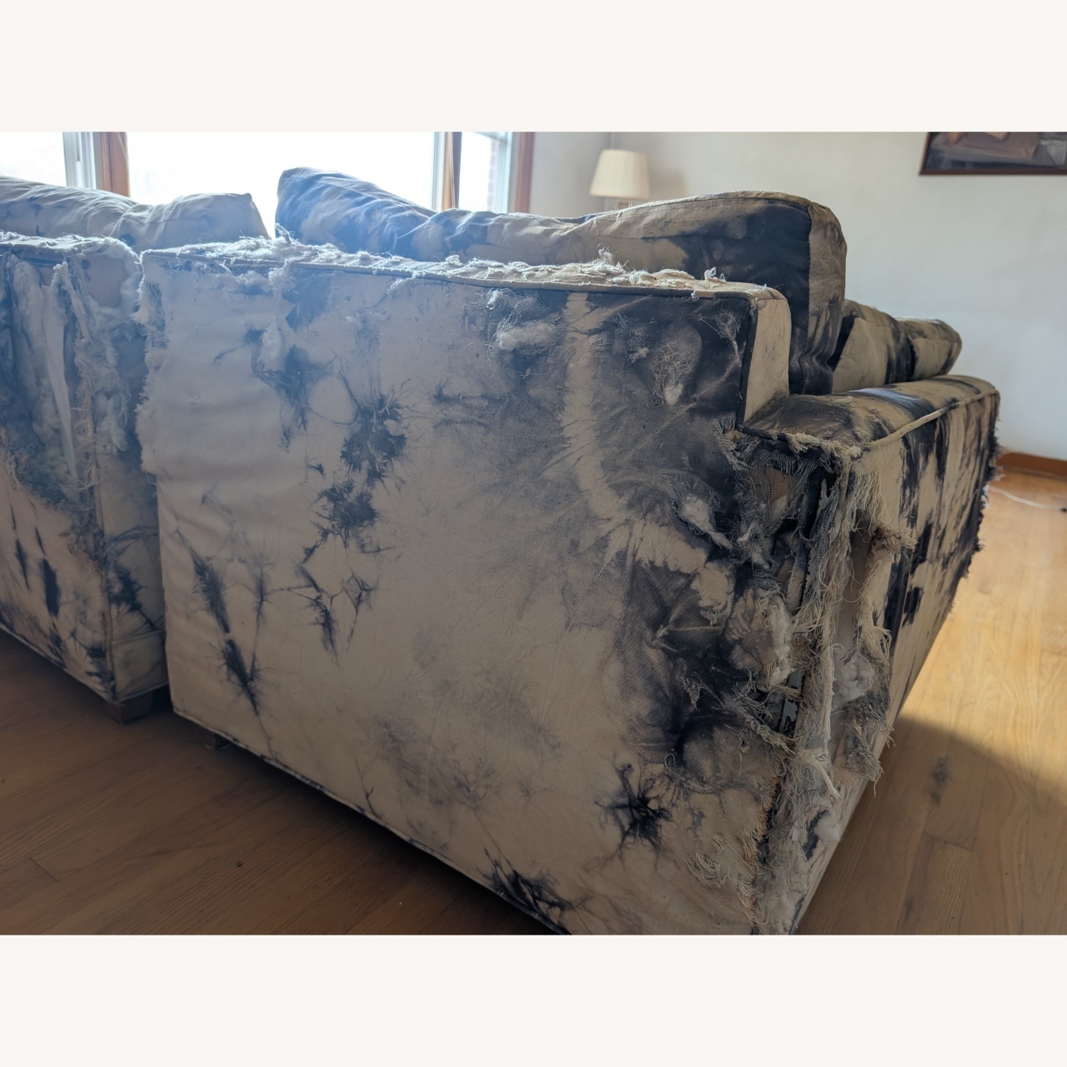 Extra Large Vintage 8+ Seater Down Sofa - image-4