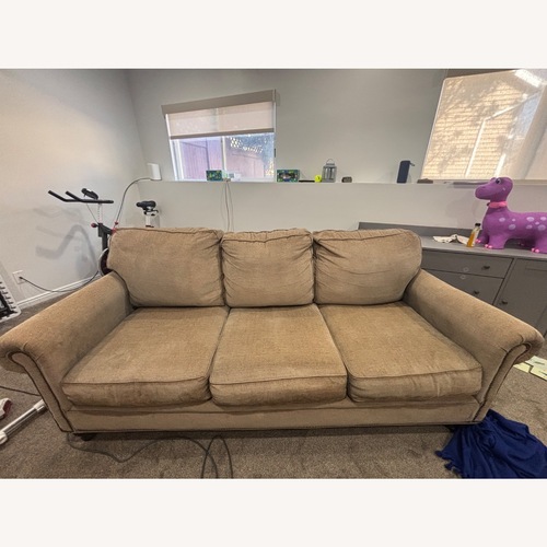 Used Natural Textured 3+ Seater Sofa for sale on AptDeco