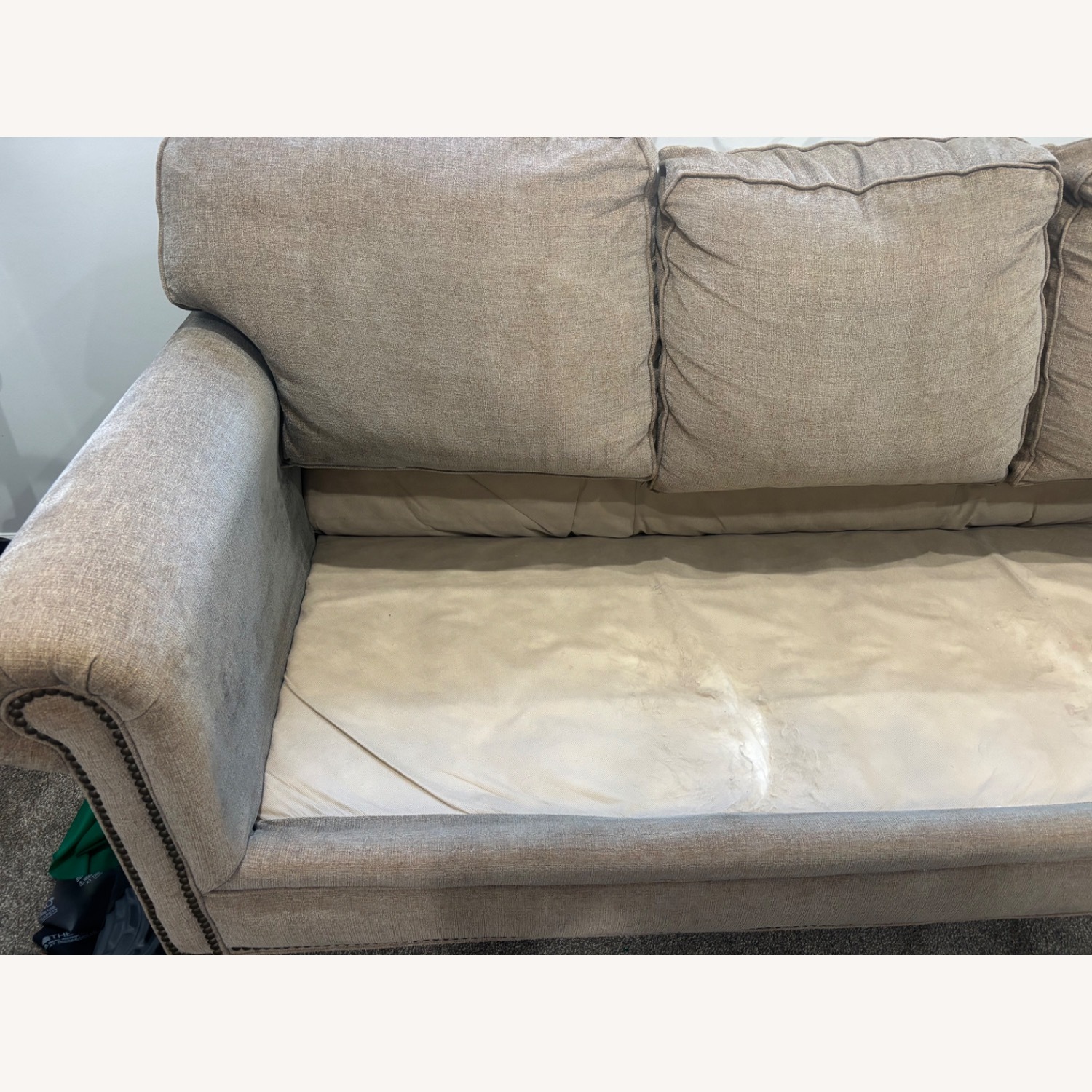 Natural Textured 3+ Seater Sofa - image-3