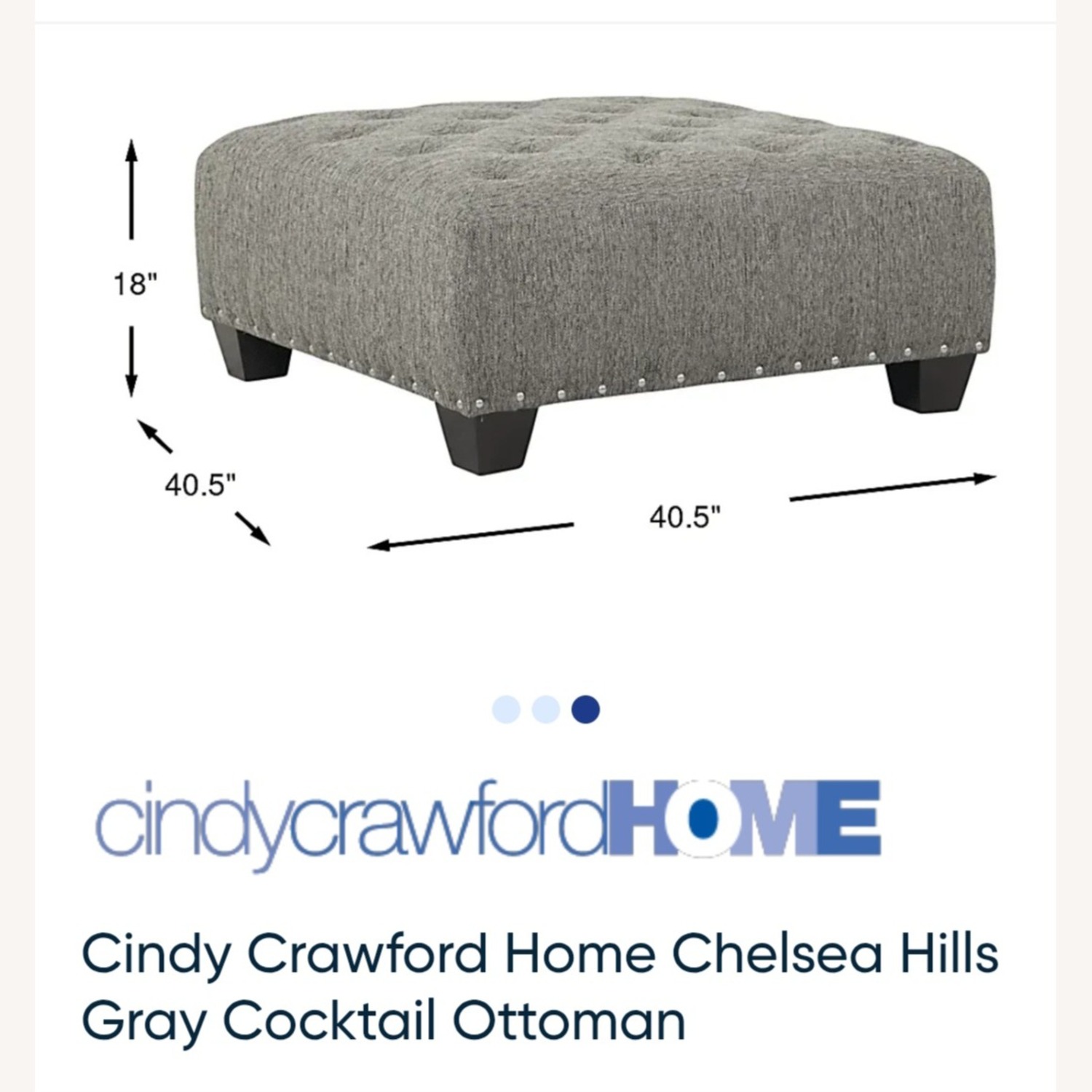 Raymour & Flanigan Gray 3+ Seater Sofa + ottoman - image-6