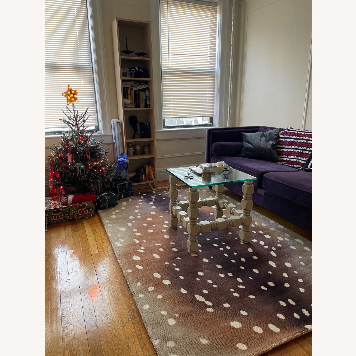 Jennifer Taylor Purple Tufted Sofa  - image-3