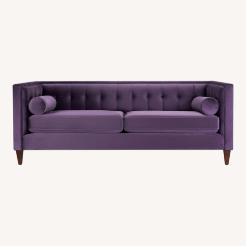 Used Jennifer Taylor Purple Tufted Sofa  for sale on AptDeco