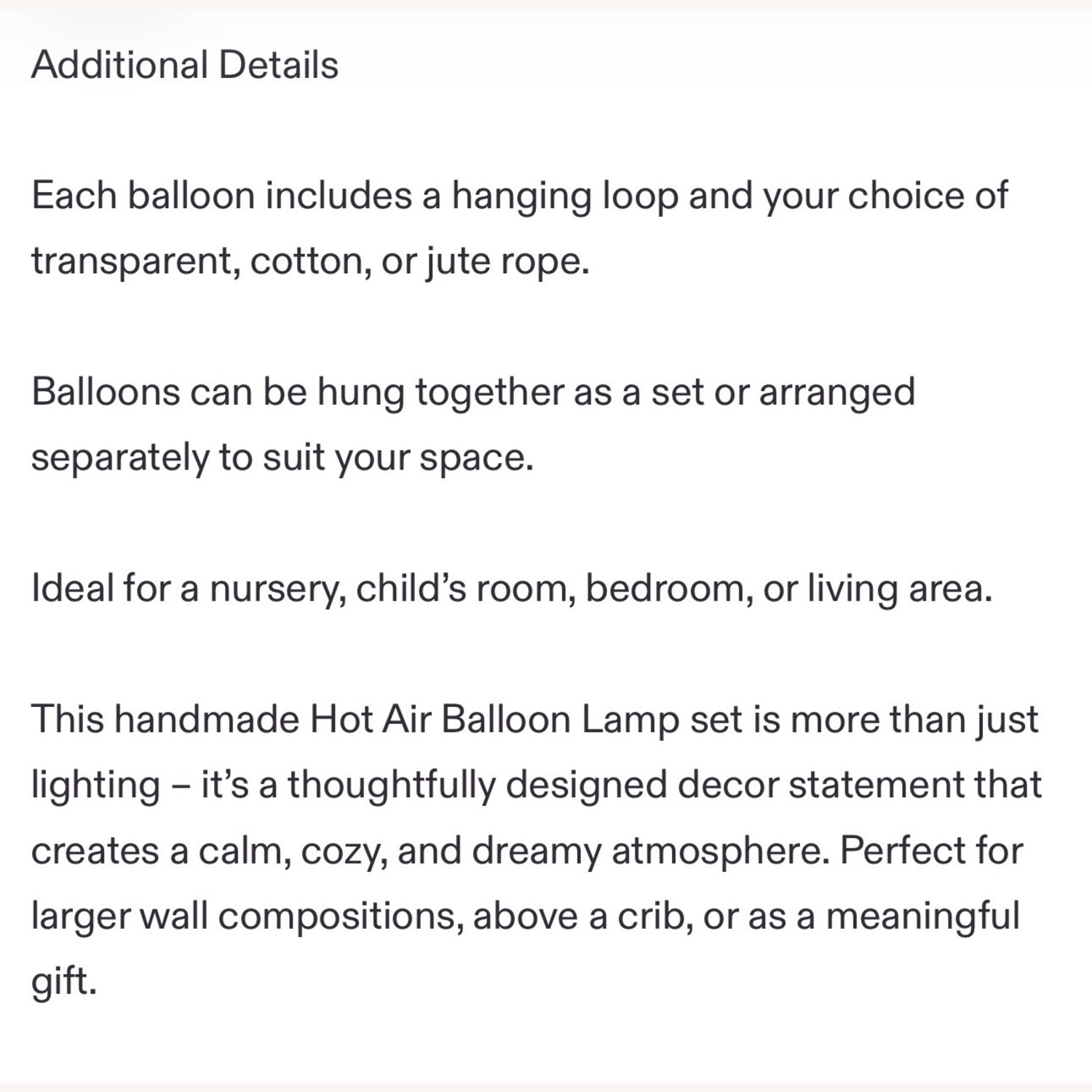 Custom Made Hot Air Balloon Twinkle Lights  - image-5