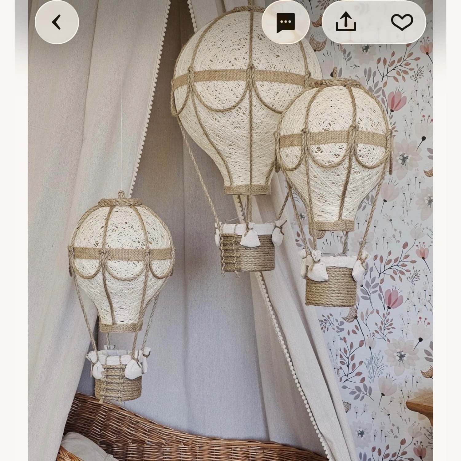 Custom Made Hot Air Balloon Twinkle Lights  - image-2