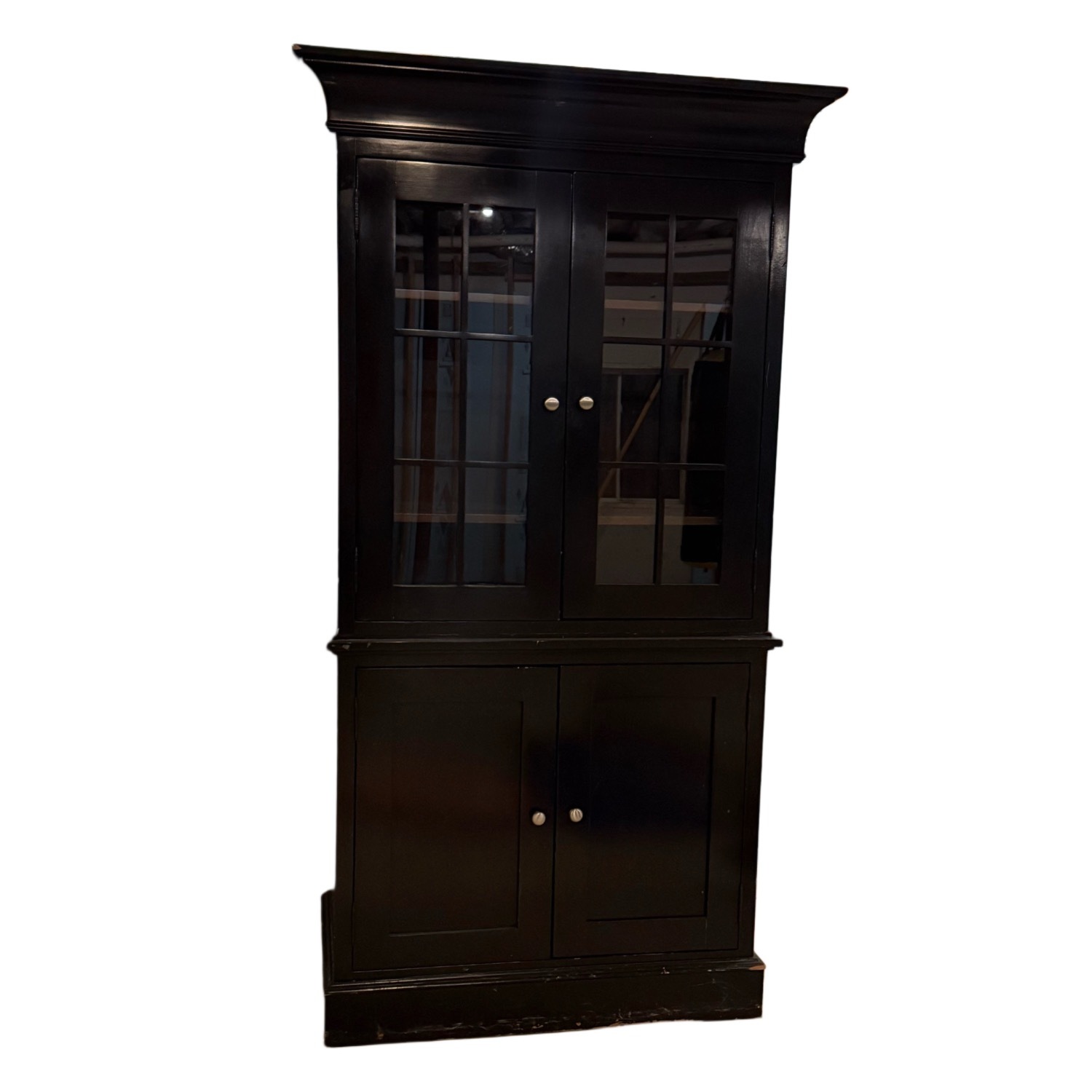 Uproar Home Wooden China Cabinet Glass Doors - image-1