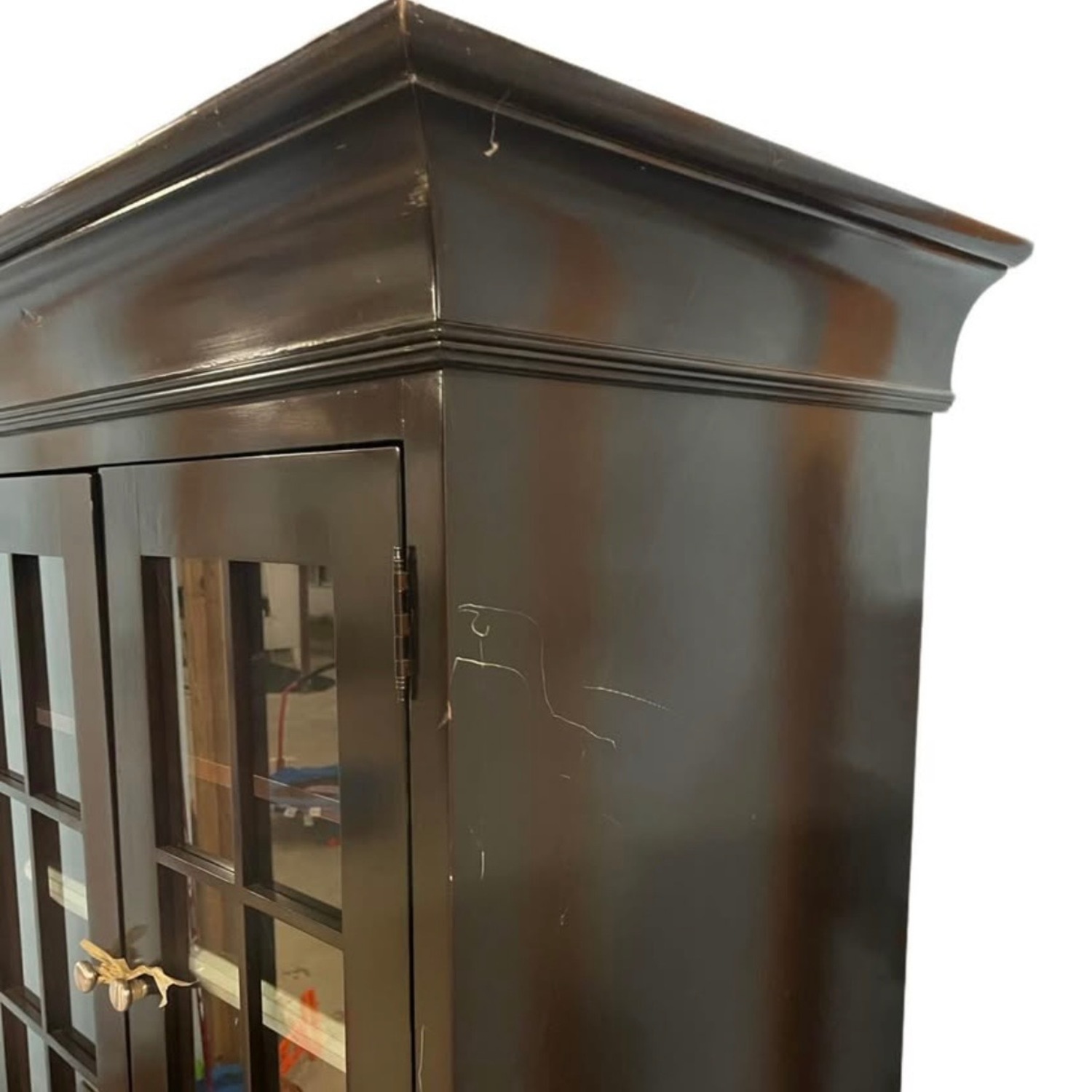 Uproar Home Wooden China Cabinet Glass Doors - image-6