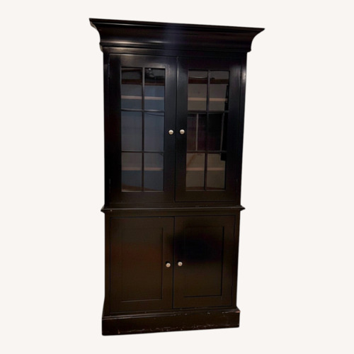 Used Uproar Home Wooden China Cabinet Glass Doors for sale on AptDeco