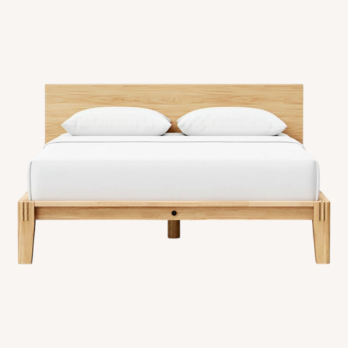Used Thuma Classic Bedframe Natural Wood Queen Bed for sale on AptDeco