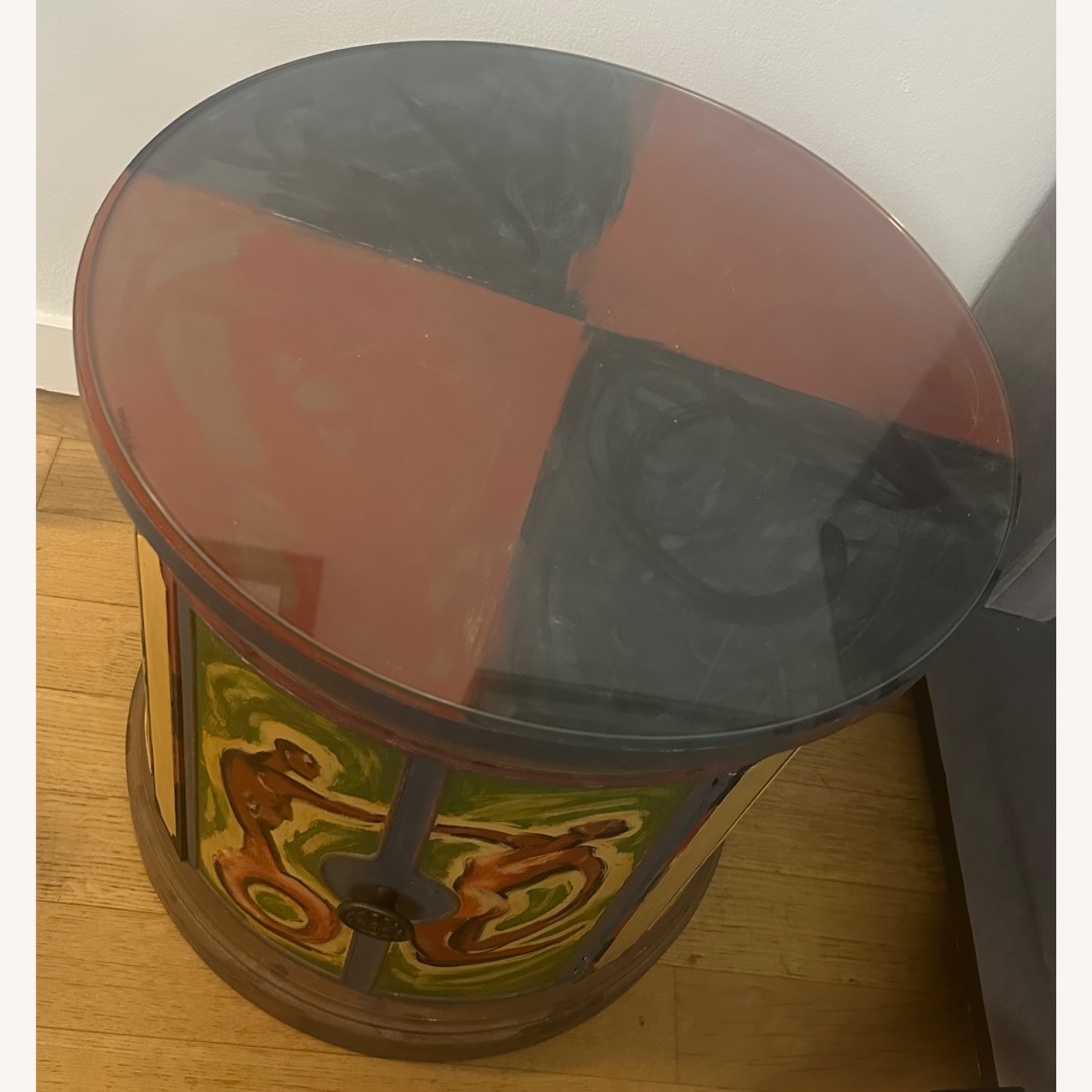 2 Wood Side Tables. One is Painted - image-3