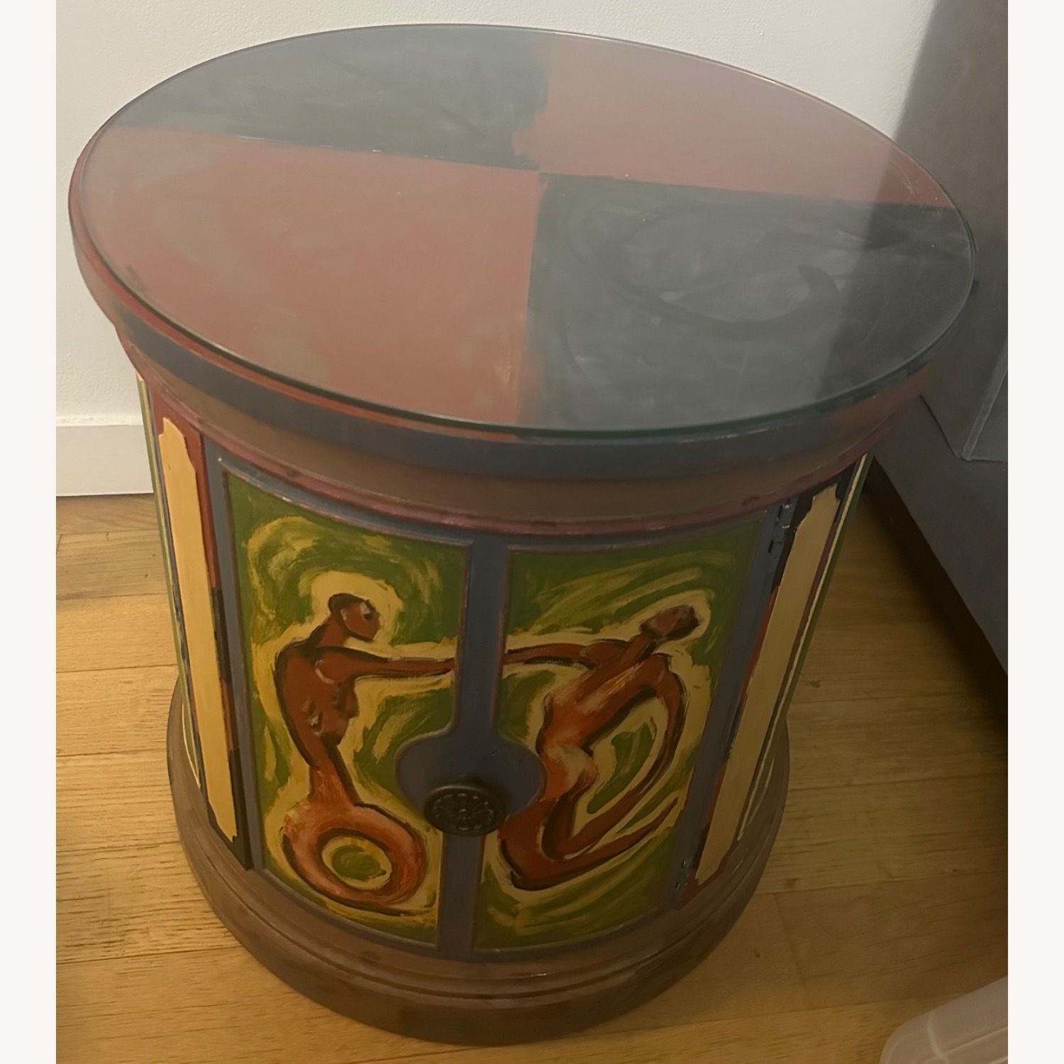 2 Wood Side Tables. One is Painted - image-4