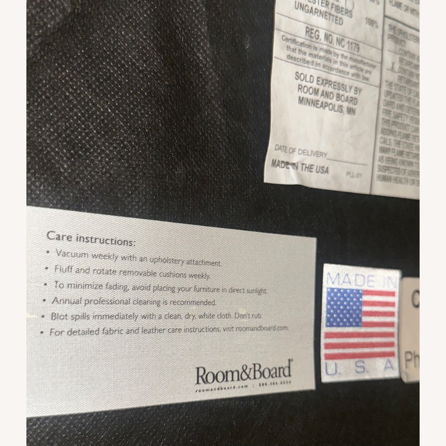  Room & Board 3 Green Fabric Armchairs - image-7