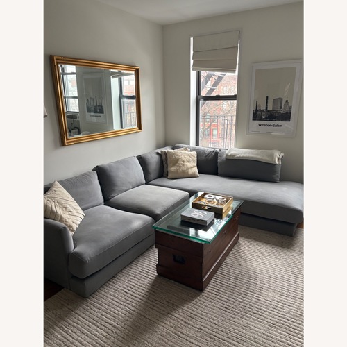 Used West Elm Haven Gray Sectional for sale on AptDeco