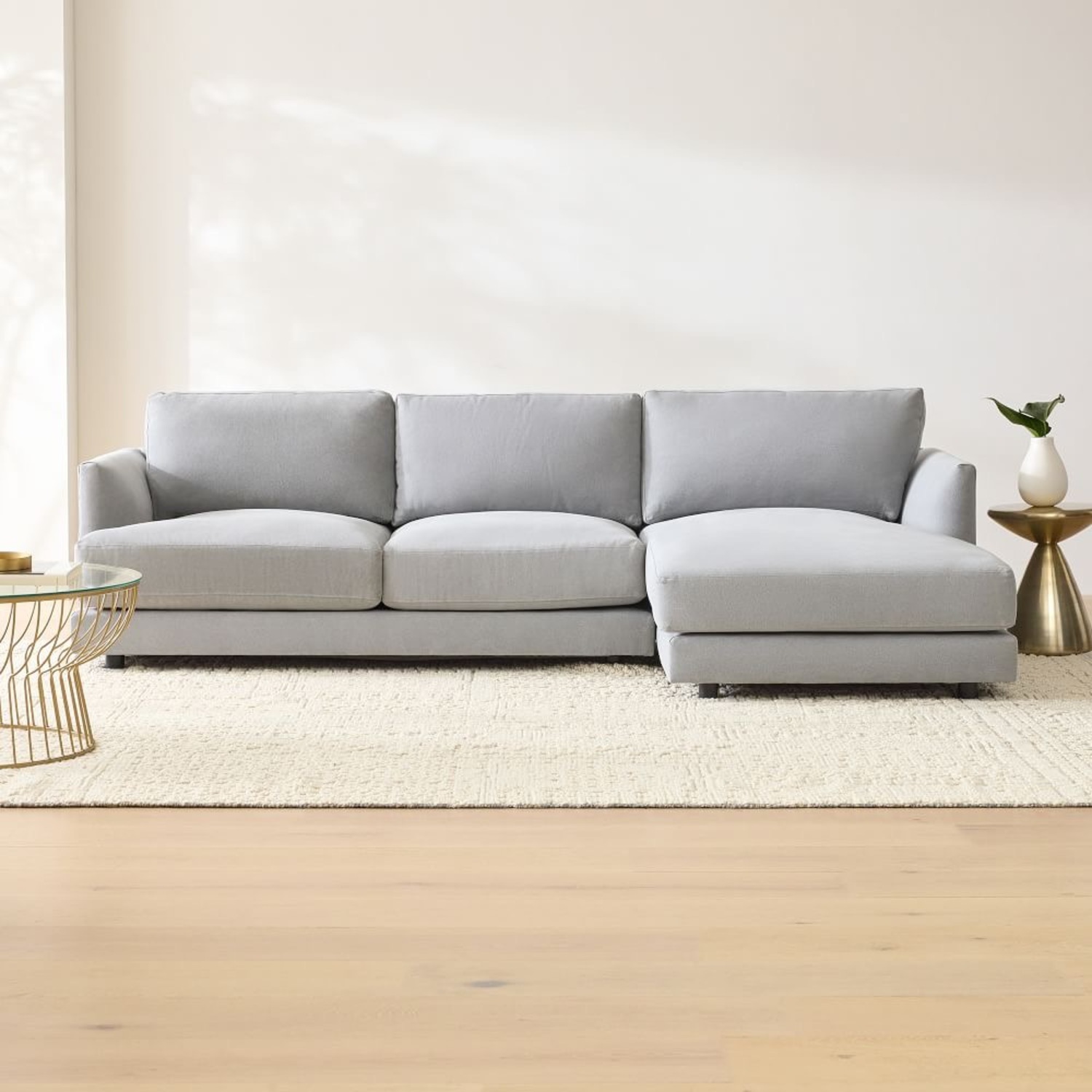 West Elm Haven Gray Sectional - image-3