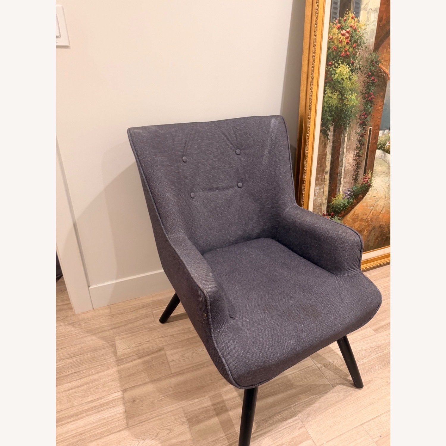 IKEA Light Gray Fabric Accent Chair - image-3