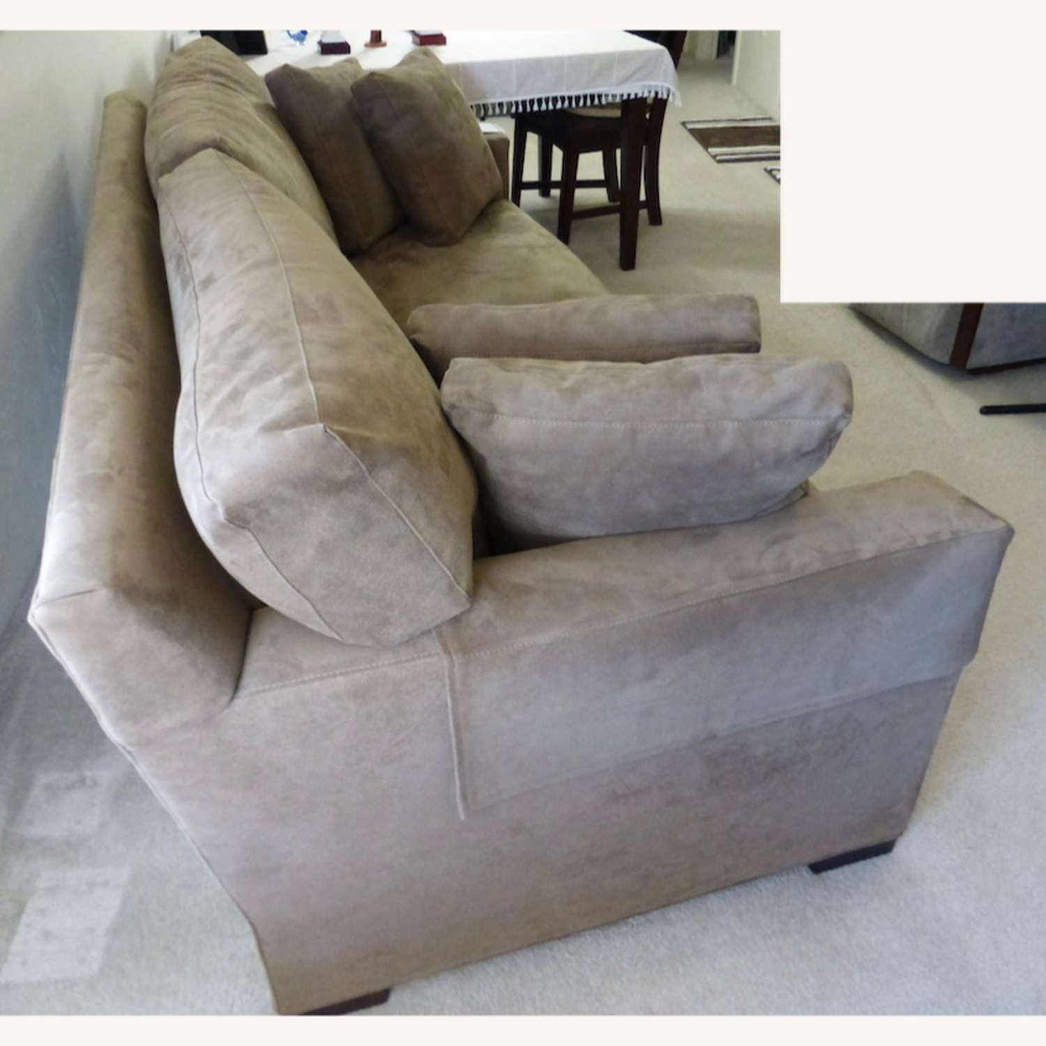 Crate & Barrel Brown Axis Sofa 88" - image-7