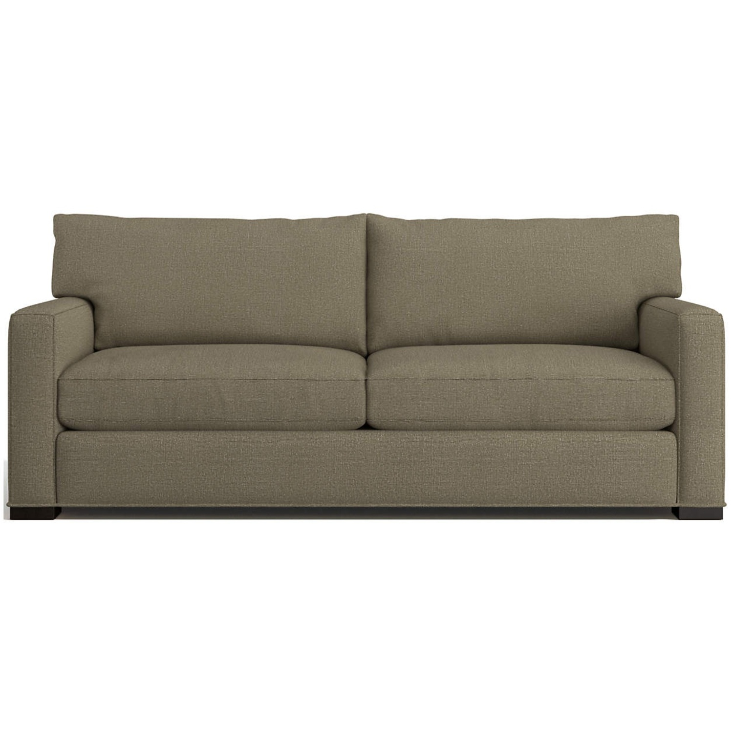 Crate & Barrel Brown Axis Sofa 88" - image-14