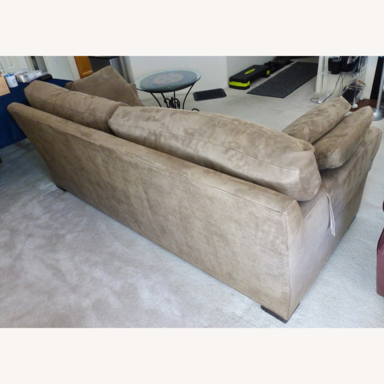 Crate & Barrel Brown Axis Sofa 88" - image-4