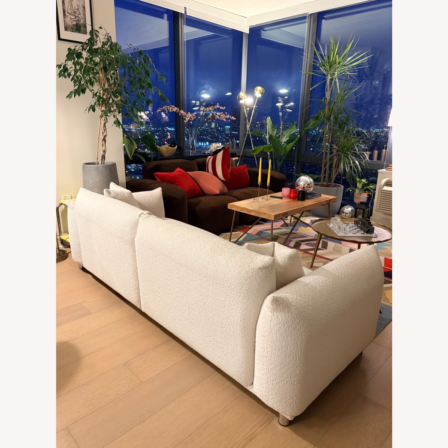 Wayfair Latitude Run White Boucle 3+ Seater Sofa - image-5