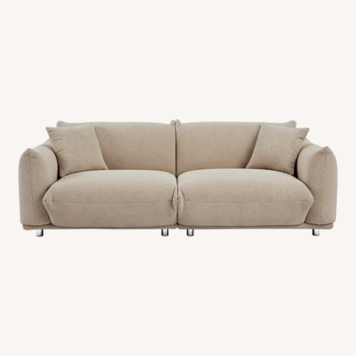 Used Wayfair Latitude Run White Boucle 3+ Seater Sofa for sale on AptDeco