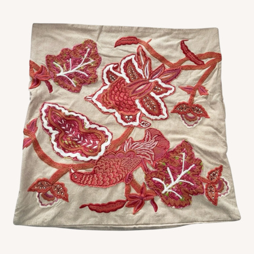 Used Pottery Barn Bird Appliqué Pillows (Set of 3) for sale on AptDeco