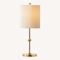 CB2 Marceau Boule Polished Brass Table Lamp