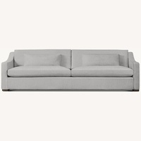 Restoration Hardware Light Gray Belgian Classic Arm 2-Cushion Sofa