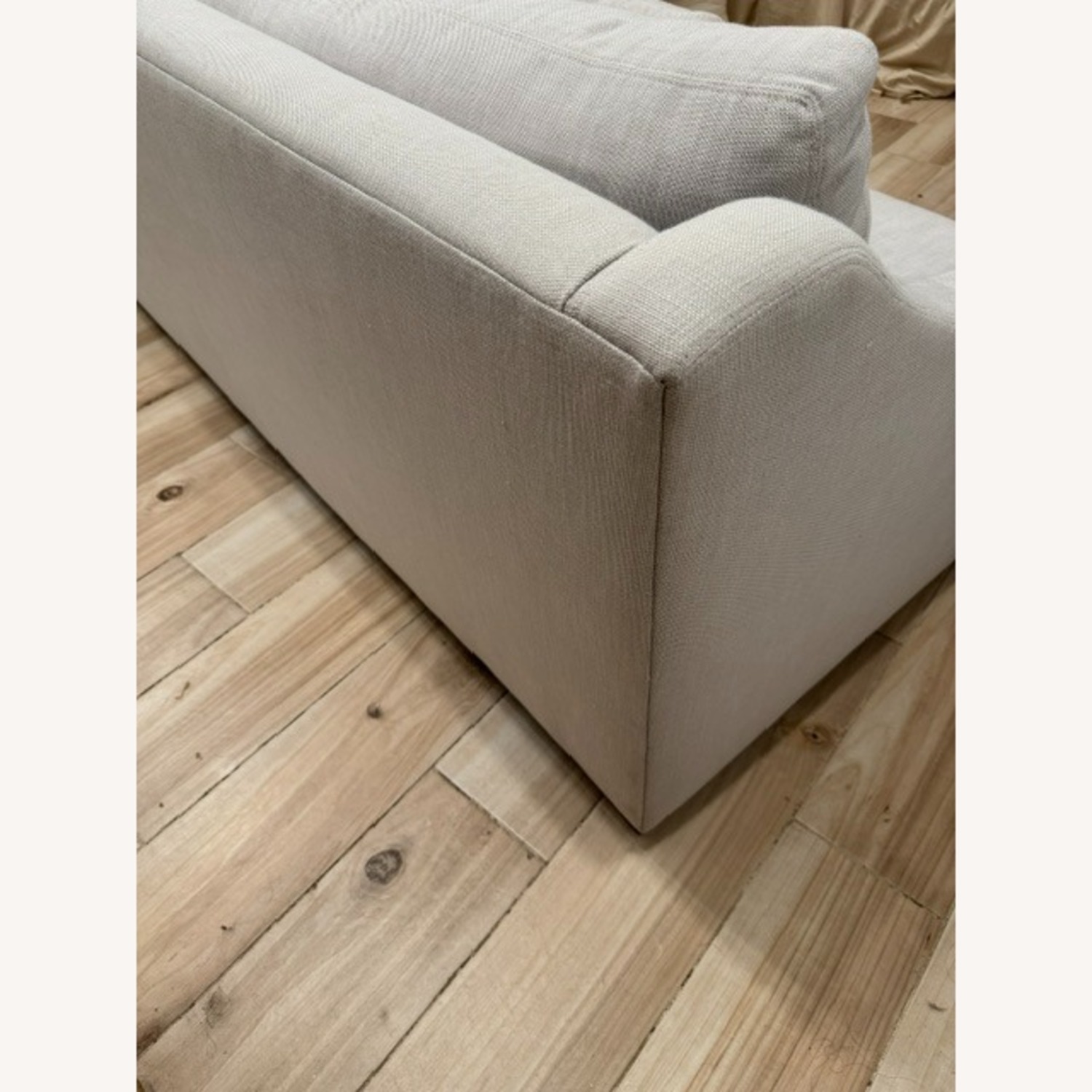 Restoration Hardware Light Gray Belgian Classic Arm 2-Cushion Sofa - image-3