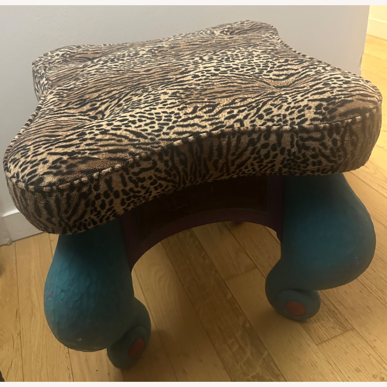 Wood Ottoman - image-2
