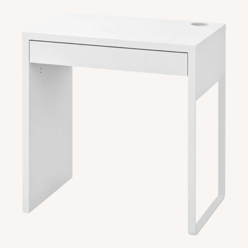 Used IKEA MICKE White Wood Desk for sale on AptDeco