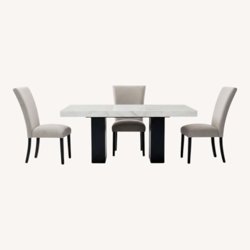 Used Camila White Marble Dining Sets for sale on AptDeco