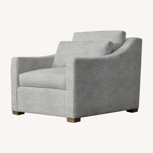 Used Restoration Hardware Light Gray Belgian Classic Slope Arm Chair for sale on AptDeco