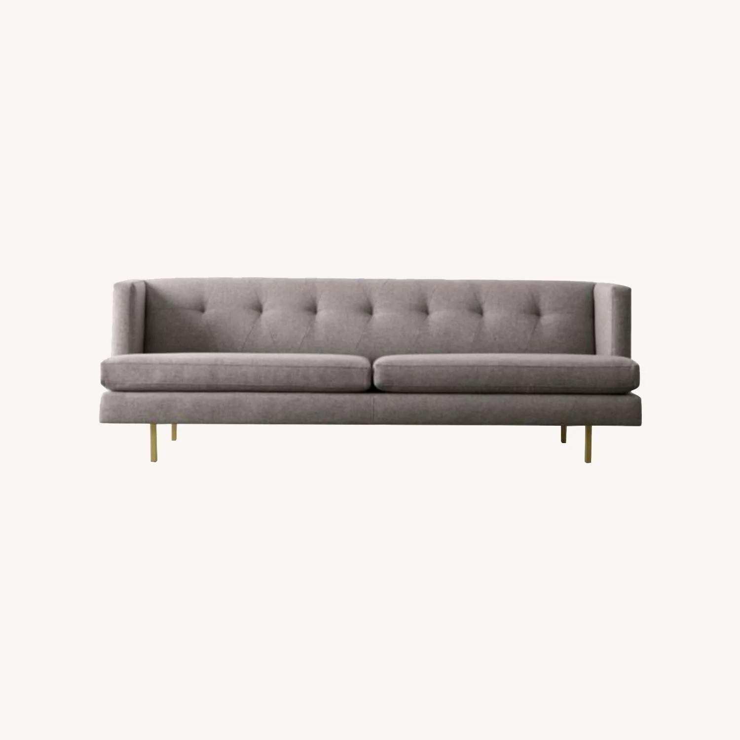 CB2 Avec Light Gray Fabric 3+ Seater Sofa - image-6