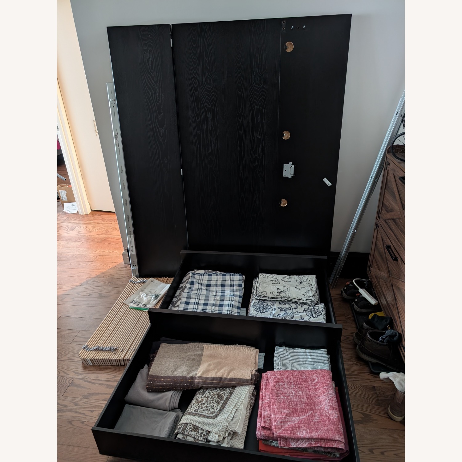 IKEA Malm Queen Bed Frame with Luroy Slats - image-2