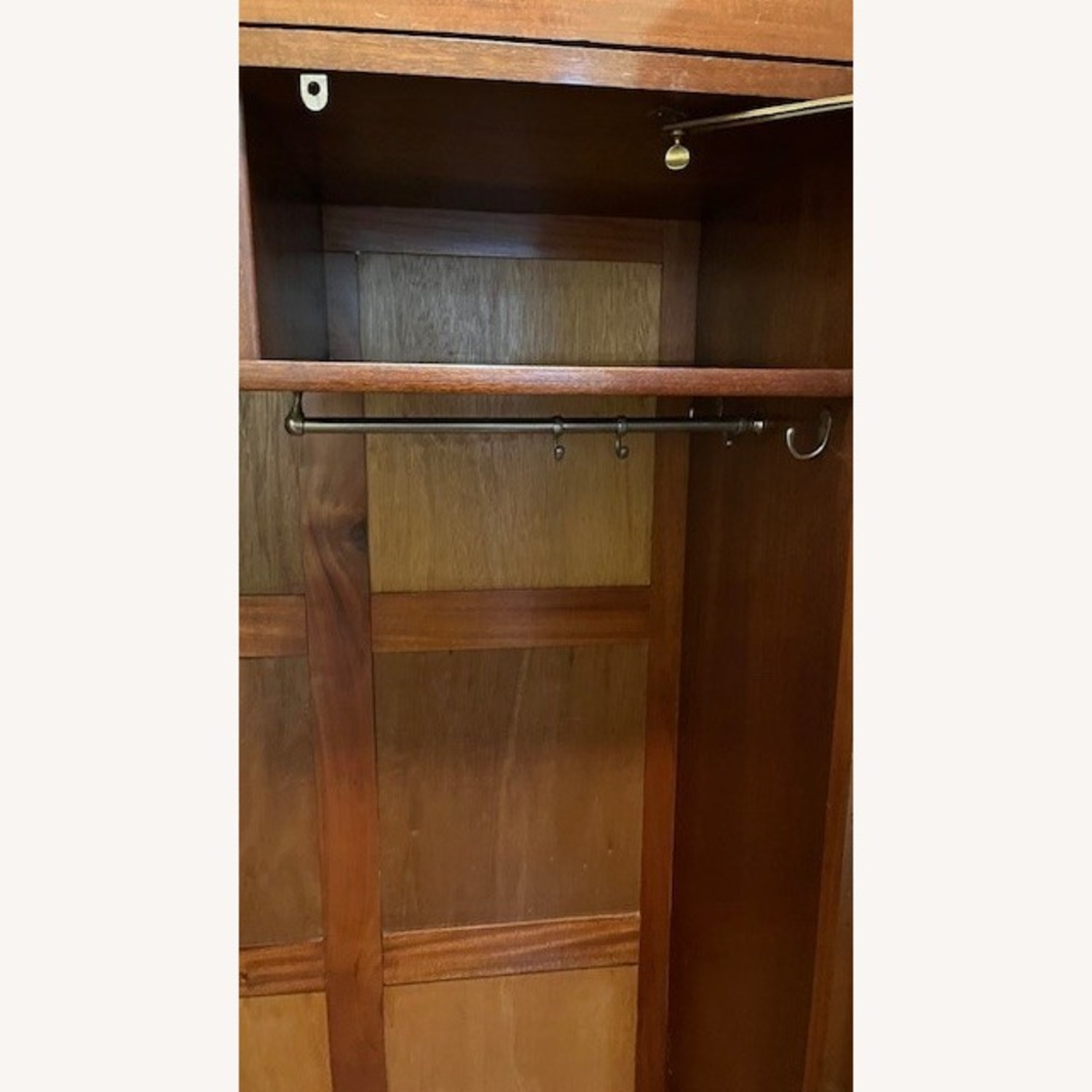 Antique Art Deco Burl wood Armoire - image-2