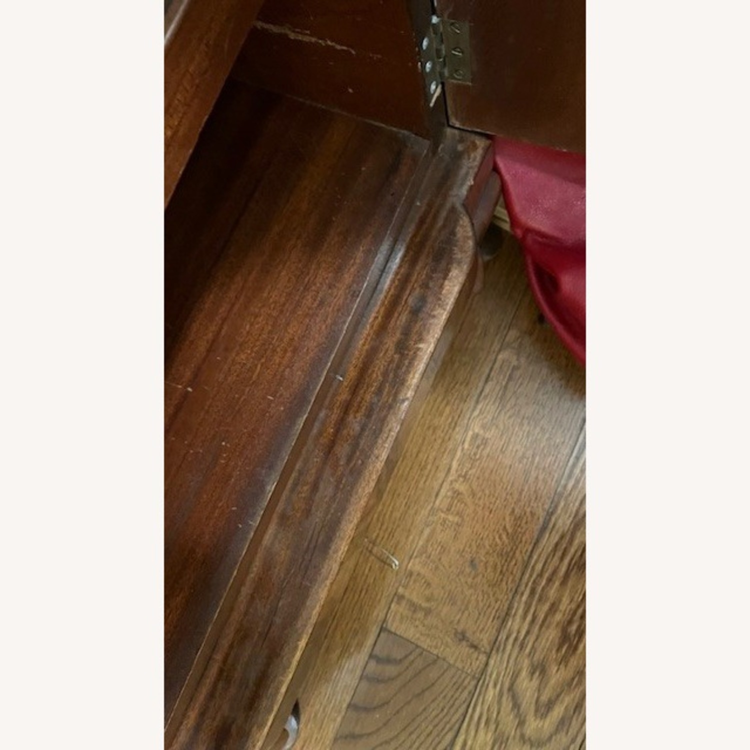 Antique Art Deco Burl wood Armoire - image-4